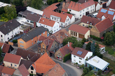 District Bobenheim in Bobenheim-Roxheim in the state Rhineland-Palatinate, Germany from the plane