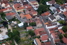 Oblique view of District Bobenheim in Bobenheim-Roxheim in the state Rhineland-Palatinate, Germany