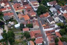 District Bobenheim in Bobenheim-Roxheim in the state Rhineland-Palatinate, Germany from above
