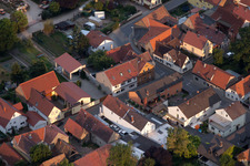 Drone image of District Bobenheim in Bobenheim-Roxheim in the state Rhineland-Palatinate, Germany