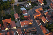 District Bobenheim in Bobenheim-Roxheim in the state Rhineland-Palatinate, Germany from a drone