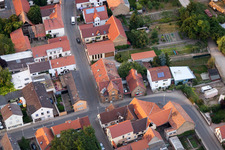 Oblique view of District Bobenheim in Bobenheim-Roxheim in the state Rhineland-Palatinate, Germany
