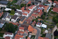District Bobenheim in Bobenheim-Roxheim in the state Rhineland-Palatinate, Germany from the plane