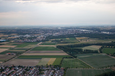 Aerial photograpy of Worms in the state Rhineland-Palatinate, Germany