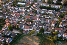 District Roxheim in Bobenheim-Roxheim in the state Rhineland-Palatinate, Germany from above