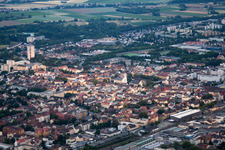 Main station in Frankenthal in the state Rhineland-Palatinate, Germany