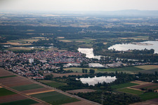 District Roxheim in Bobenheim-Roxheim in the state Rhineland-Palatinate, Germany out of the air
