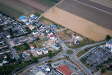 Drone recording of Frankenthal in the state Rhineland-Palatinate, Germany