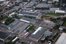 Frankenthal in the state Rhineland-Palatinate, Germany from the drone perspective