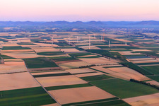Wndpark in the evening from the east in Offenbach an der Queich in the state Rhineland-Palatinate, Germany