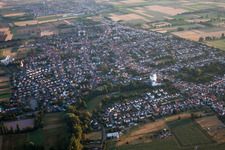 District Iggelheim in Böhl-Iggelheim in the state Rhineland-Palatinate, Germany from above