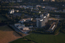 Oblique view of District Oggersheim in Ludwigshafen am Rhein in the state Rhineland-Palatinate, Germany