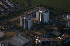 Aerial photograpy of District Oggersheim in Ludwigshafen am Rhein in the state Rhineland-Palatinate, Germany