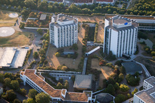 District Oggersheim in Ludwigshafen am Rhein in the state Rhineland-Palatinate, Germany viewn from the air
