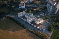 District Oggersheim in Ludwigshafen am Rhein in the state Rhineland-Palatinate, Germany from the drone perspective