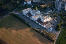 District Oggersheim in Ludwigshafen am Rhein in the state Rhineland-Palatinate, Germany from a drone