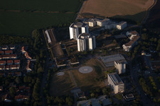 Oblique view of District Oggersheim in Ludwigshafen am Rhein in the state Rhineland-Palatinate, Germany
