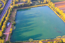 Scheller Pond in Mutterstadt in the state Rhineland-Palatinate, Germany