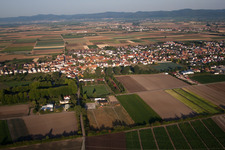 District Dannstadt in Dannstadt-Schauernheim in the state Rhineland-Palatinate, Germany from above
