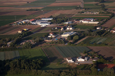 District Dannstadt in Dannstadt-Schauernheim in the state Rhineland-Palatinate, Germany from the plane