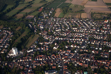 District Iggelheim in Böhl-Iggelheim in the state Rhineland-Palatinate, Germany from the plane
