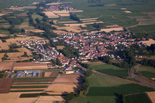 Town View of the streets and houses of the residential areas in Geinsheim in the state Rhineland-Palatinate, Germany