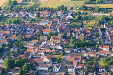 Apostle Church and Evangelical Church Oberlustadt in the district Niederlustadt in Lustadt in the state Rhineland-Palatinate, Germany