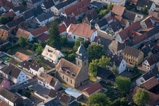 Church building in the village of in Lustadt in the state Rhineland-Palatinate, Germany