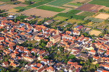 Protest. Church in Zeiskam in the state Rhineland-Palatinate, Germany