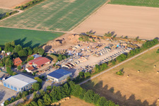 Natural stones and transport Kohler in Zeiskam in the state Rhineland-Palatinate, Germany out of the air