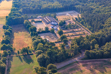Aerial view of Riding and Driving Club Zeiskam eV in Zeiskam in the state Rhineland-Palatinate, Germany