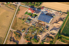Aerial photograpy of Ottersheim Queichtal Bears in Ottersheim bei Landau in the state Rhineland-Palatinate, Germany