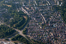 District Daxlanden in Karlsruhe in the state Baden-Wuerttemberg, Germany out of the air