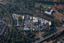 Litzenhardtstrasse commercial area in the district Beiertheim-Bulach in Karlsruhe in the state Baden-Wuerttemberg, Germany