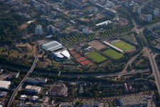 Carl Kaufmann Stadium in the district Südweststadt in Karlsruhe in the state Baden-Wuerttemberg, Germany