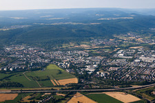Drone image of Ettlingen in the state Baden-Wuerttemberg, Germany