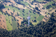 District Grünwettersbach in Karlsruhe in the state Baden-Wuerttemberg, Germany from a drone