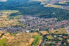 Aerial view of District Busenbach in Waldbronn in the state Baden-Wuerttemberg, Germany