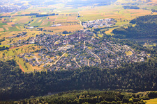 Northern Black Forest from the west in Tiefenbronn in the state Baden-Wuerttemberg, Germany