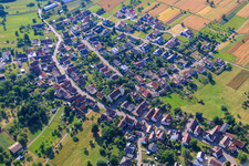 Main Street in the district Hamberg in Neuhausen in the state Baden-Wuerttemberg, Germany
