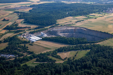 Quarry for the mining and handling of limestone of Saint-Gobain Weber GmbH in Heimsheim in the state Baden-Wurttemberg, Germany