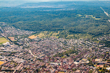 Aerial view of Gerlingen in the state Baden-Wuerttemberg, Germany