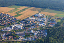 Waldstückerring industrial area with Fritz Fuchs Spedition eK in Bellheim in the state Rhineland-Palatinate, Germany