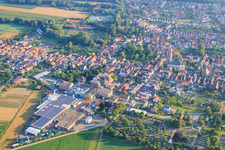 BELLHEIMER BREWERY - PARK & Bellheimer Breweries GmbH & Co. KG in Bellheim in the state Rhineland-Palatinate, Germany seen from a drone