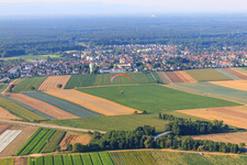 At the water tower from the north in Kandel in the state Rhineland-Palatinate, Germany