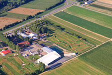 Southern Palatinate Football Golf Park at Adamshof Kandel in Kandel in the state Rhineland-Palatinate, Germany seen from a drone