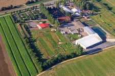 Aerial view of Southern Palatinate Football Golf Park at Adamshof Kandel in Kandel in the state Rhineland-Palatinate, Germany