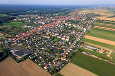 Nansenstr in Kandel in the state Rhineland-Palatinate, Germany from above