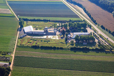 Southern Palatinate Football Golf Park at Adamshof Kandel in Kandel in the state Rhineland-Palatinate, Germany from the plane