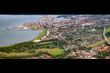 Grimmershörn Bay beach in the district Döse in Cuxhaven in the state Lower Saxony, Germany